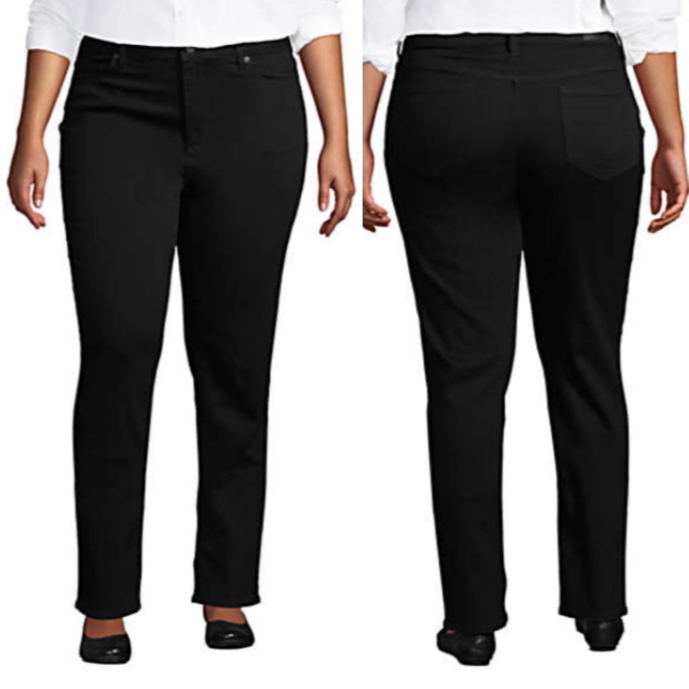 Lands’ End Women’s Plus Midrise Straight Leg Jean